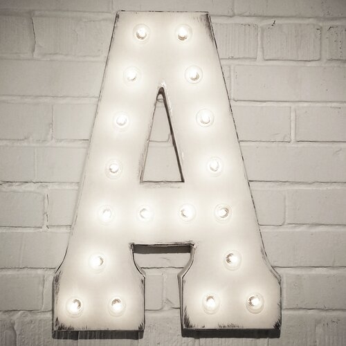 Letter Marquee Sign- white, A - Image 0