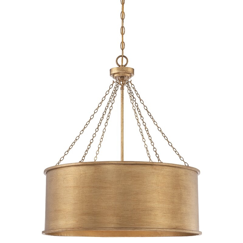 Bowe 6 - Light Shaded Drum Chandelier - Image 0