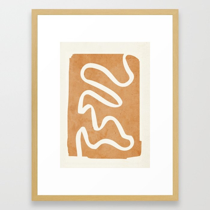 abstract minimal 31 Framed Art Print by ThingDesign - Image 0