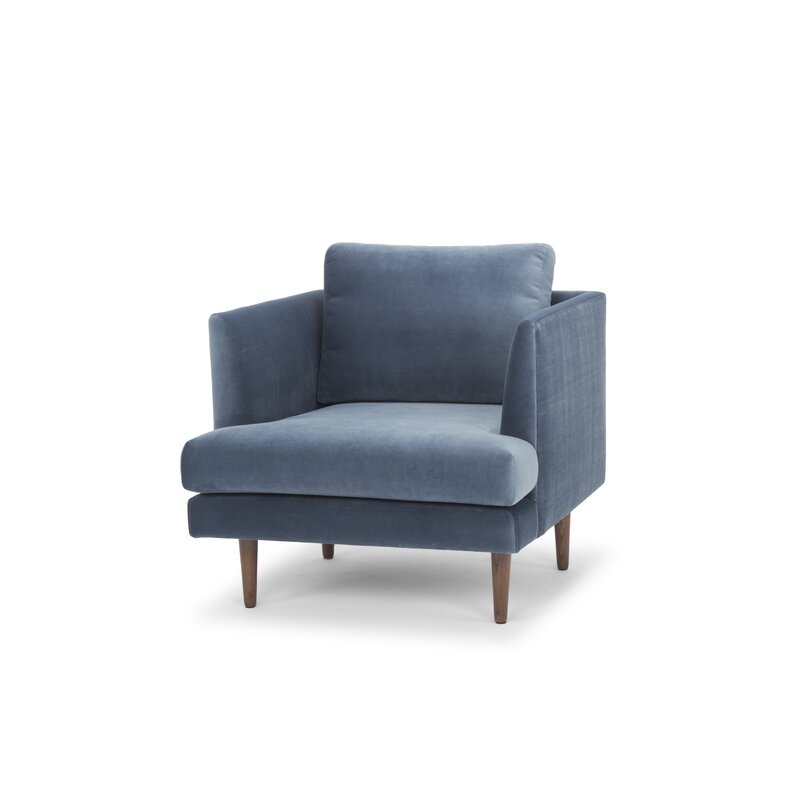 Norah Club Chair / Stax Dust Blue - Image 2
