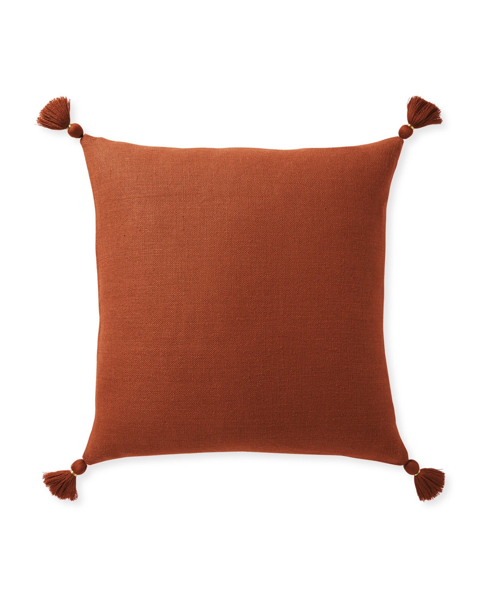 Eva Tassel 20" SQ Pillow Cover - Terracotta - Image 0