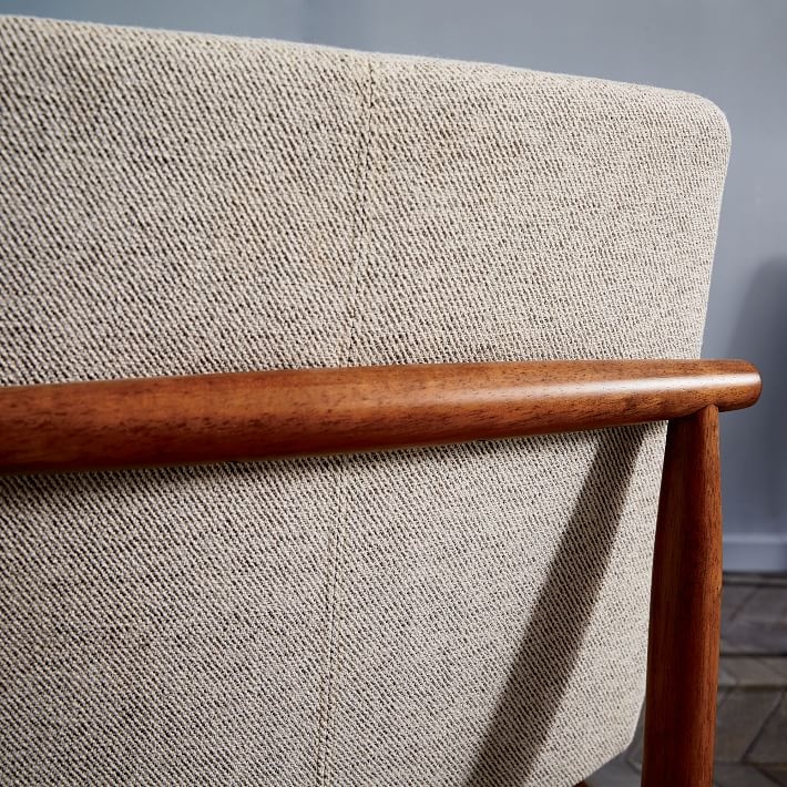 Framework Dining Chair - Twill, Stone, walnut - Image 5