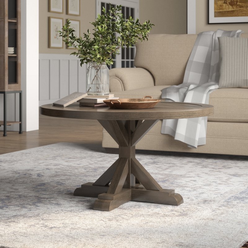 Stowe Pedestal Coffee Table - Image 1