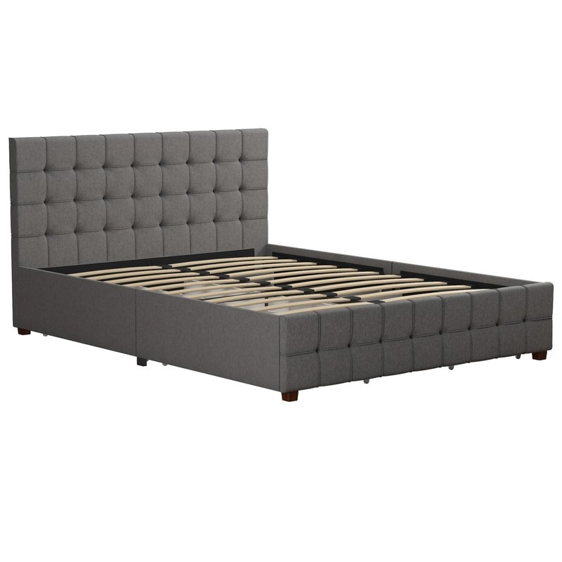 Elizabeth Upholstered Platform Bed with Storage - Full - Image 2