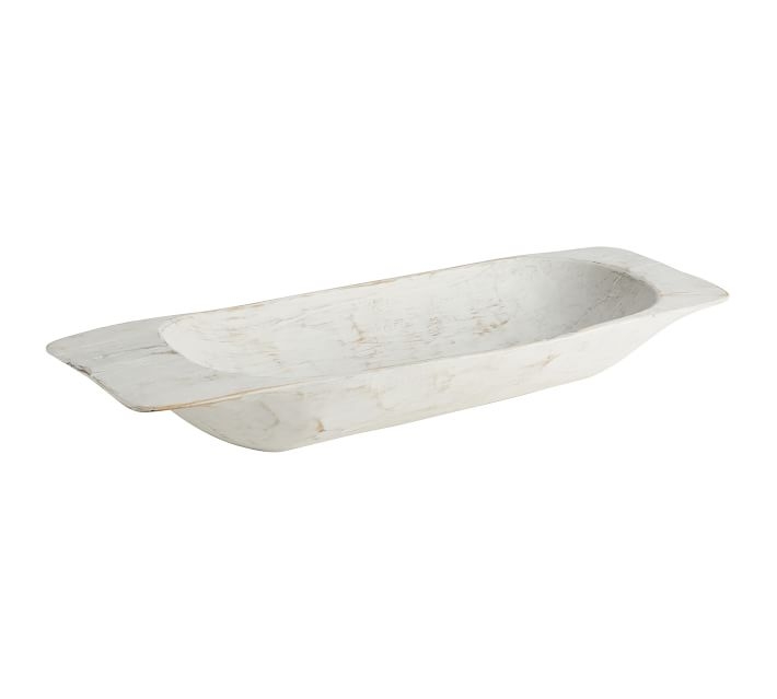 Wooden Dough Bowl Trays, Large, Natural - Image 1