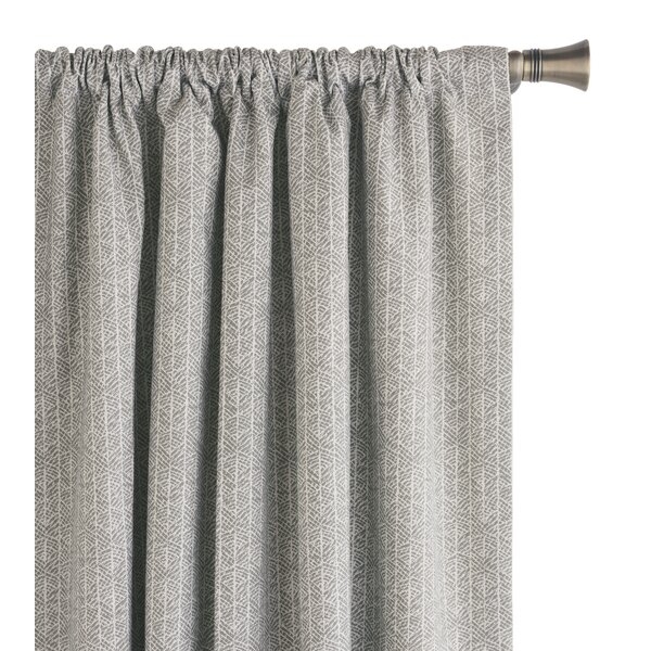 Jace Geometric Room Darkening Rod Pocket Curtain Panel - Image 0