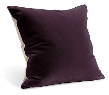 Mohair Pillow-  24x24- Aubergine- With insert - Image 0