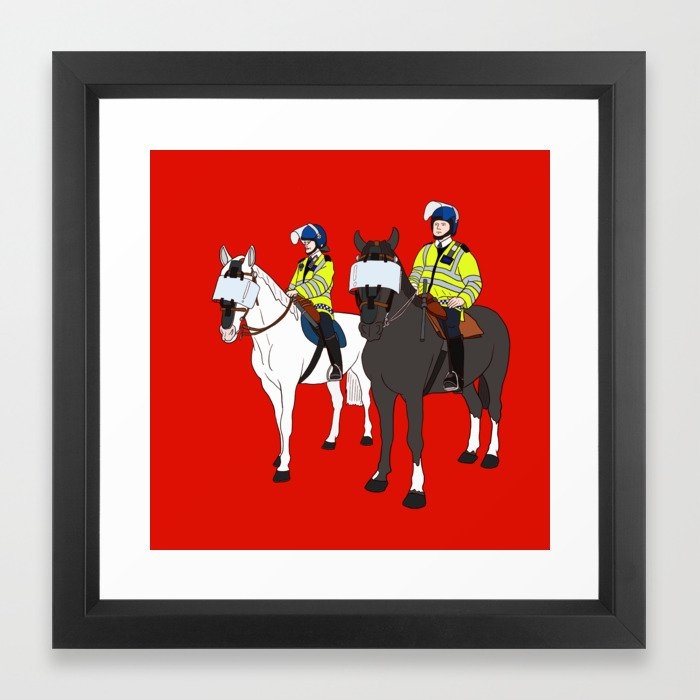 London Metropolitan Horse Cops - Vector Black - Image 0