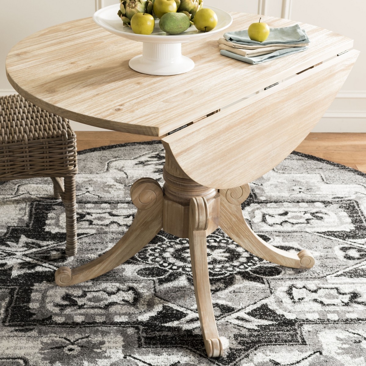 Forest Drop Leaf Dining Table - Rustic Natural - Arlo Home - Image 3