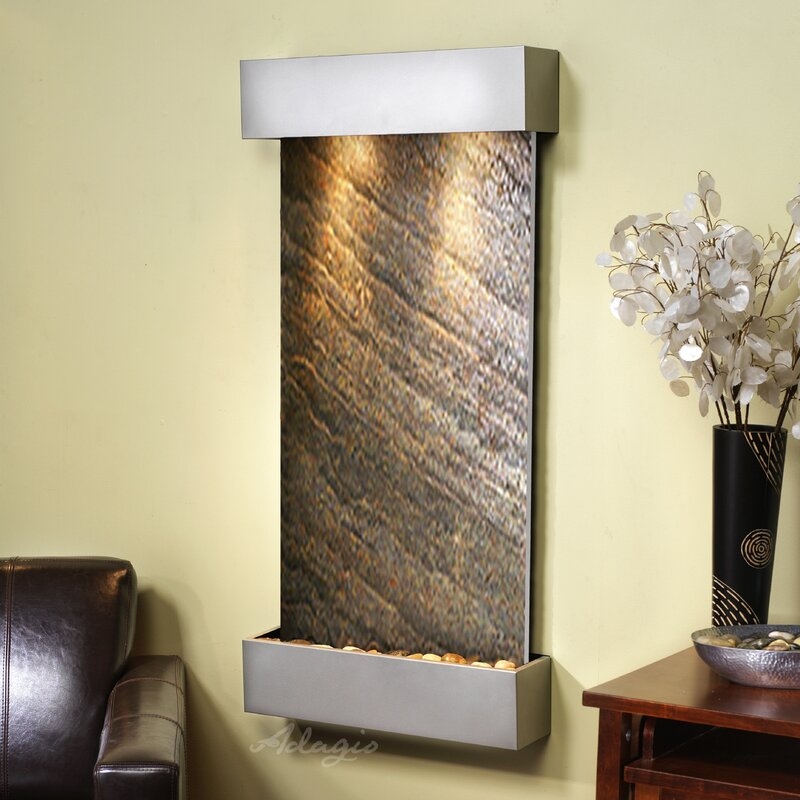 Henn Acrylic Wall Fountain with Light - Image 0