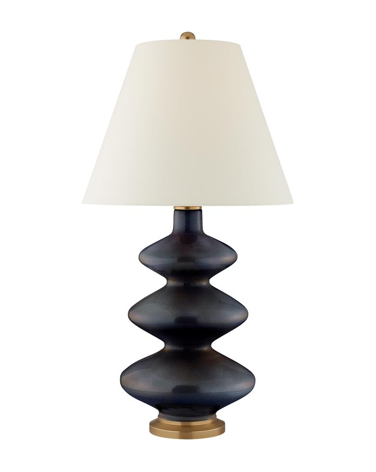 SMITH TABLE LAMP - MIXED BLUE BROWN - Image 0