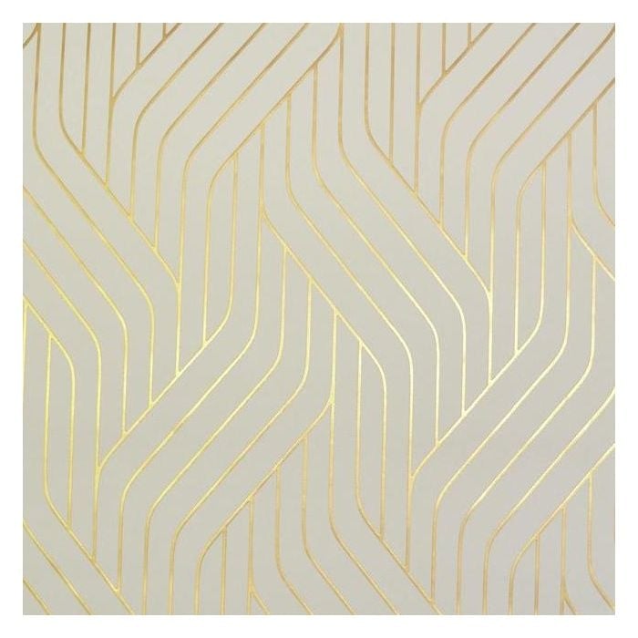 Ebb And Flow Unpasted Wallpaper Almond/Gold - Image 0