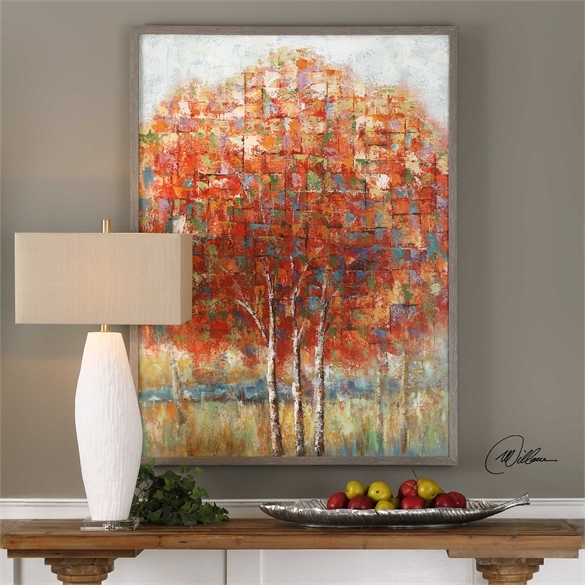Autumn View Hand Painted Canvas - Image 1