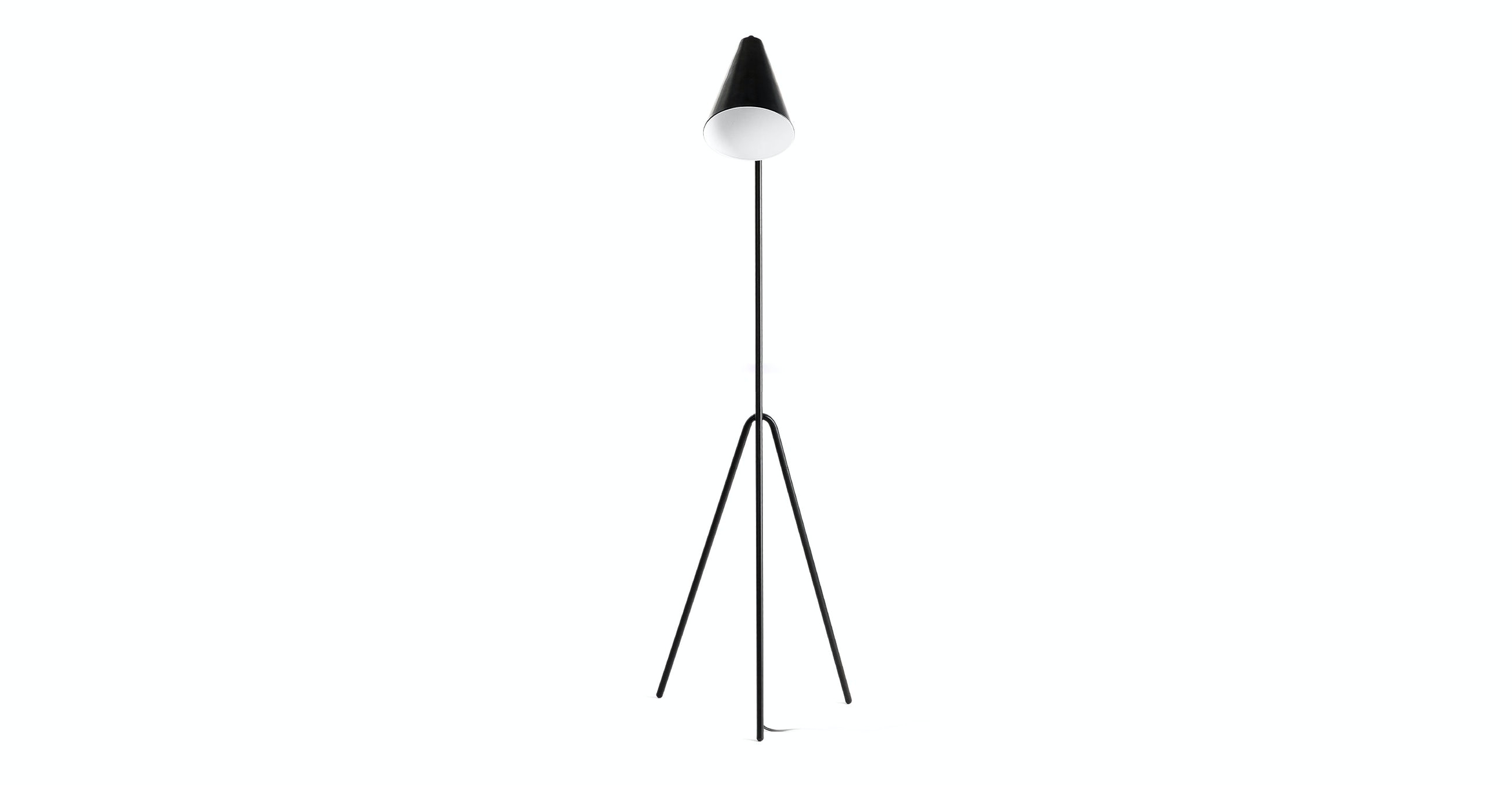 Gira Matte Black Floor Lamp - Image 1