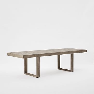 Portside Expandable Dining Table, 74.5" - 106", Weathered Gray - Image 2