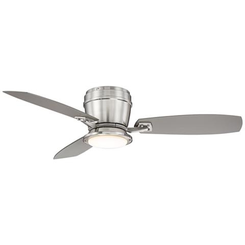52" Playa Del Ray Brushed Nickel Wet LED Ceiling Fan - Image 0