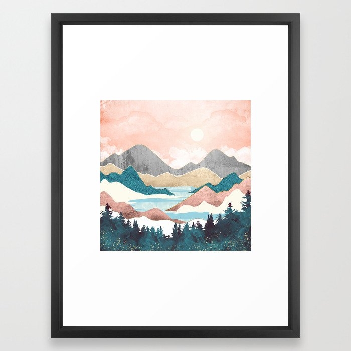 Lake Sunrise Framed Art Print - Image 0