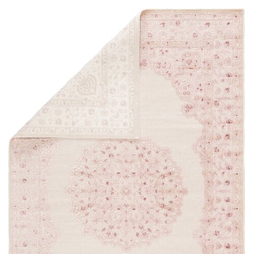 Fontanne Pink/White Area Rug - Image 1