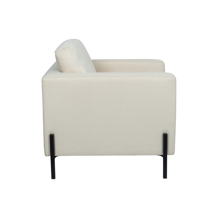 Walther Armchair With Black Metal Leg - Image 2