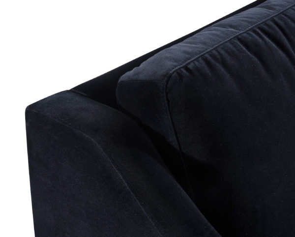 Milan Black Velvet Sofa - Image 5