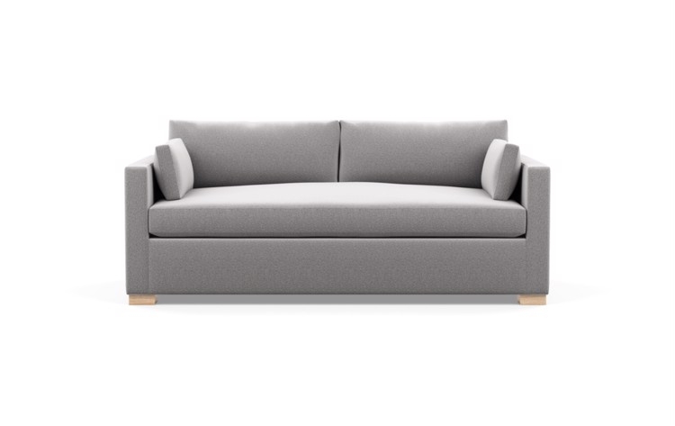Charly Sofa in Ash Fabric with Natural Oak Block Leg - Image 0