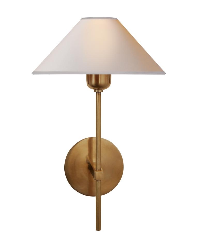 HACKNEY SINGLE SCONCE - HAND-RUBBED ANTIQUE BRASS - Image 0