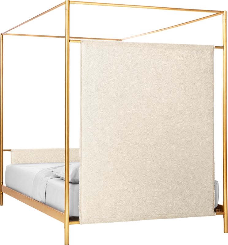 Odessa Shearling Canopy Bed King - Image 5