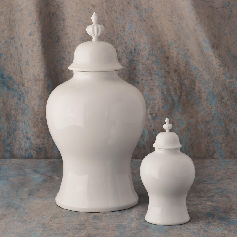Hession Round Porcelain Jar - Image 1