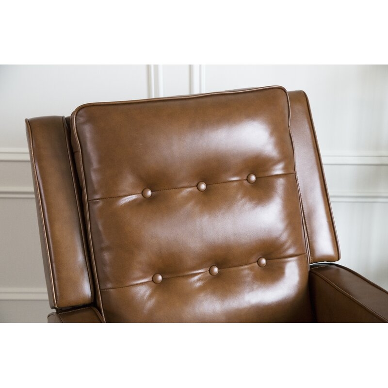 Mary Genuine Leather Manual Recliner - Image 2