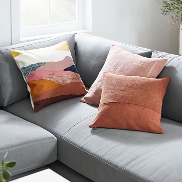 Cotton Canvas Pillow Cover, Set of 2, Copper Rust, 18"x18" - Image 5