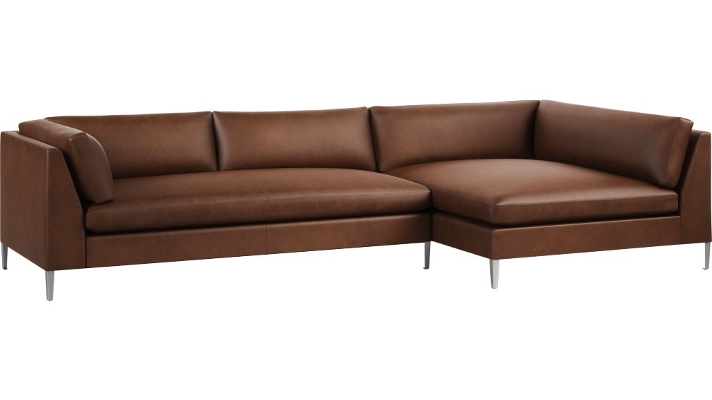 Decker 2-Piece Leather Sectional Sofa - Image 0