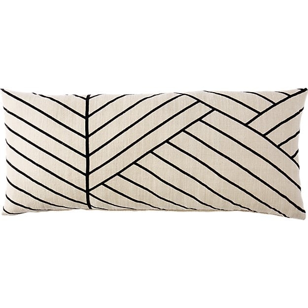 36"x16" forma pillow with down-alternative insert - Image 3