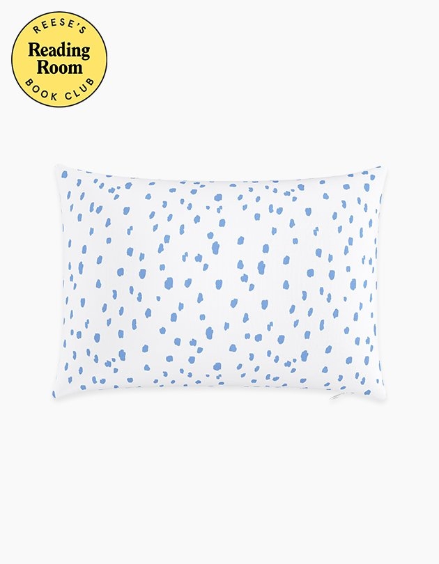 Blue Dalmatian Throw Pillow - 14" x 20" - Image 0