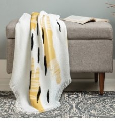 PAIGE BOLD ABSTRACT Throw Blanket - Image 1