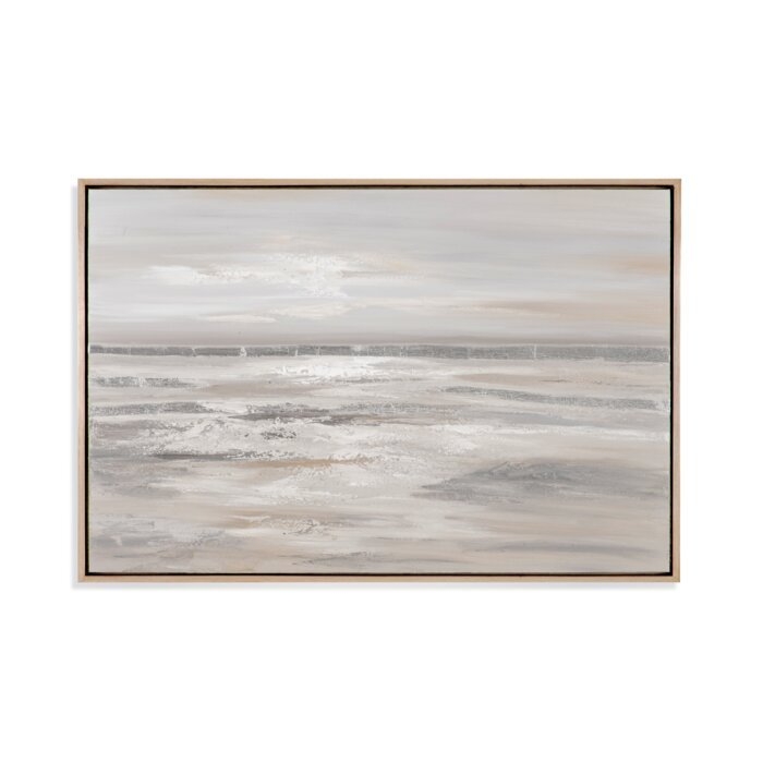 'Silver Landscape' Framed Oil Painting Print on Canvas - Image 0