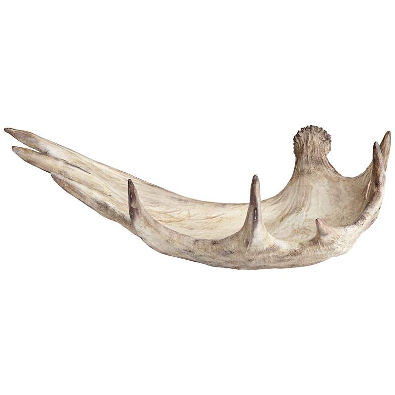 Rustic North Woods 24" Wide Antler Decorative Tray - Image 0
