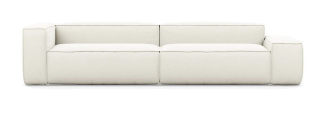 GRAY Large Fabric Sofa - Image 2