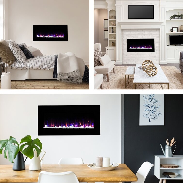Allmeria Wall Mounted Electric Fireplace - Image 1