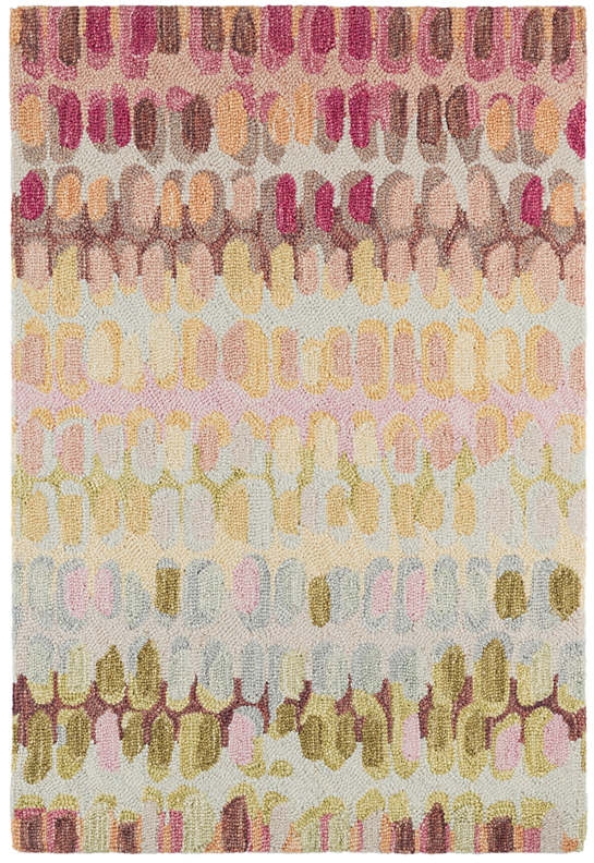 PAINT CHIP PASTEL MICRO HOOKED WOOL RUG - 8'x10' - Image 0