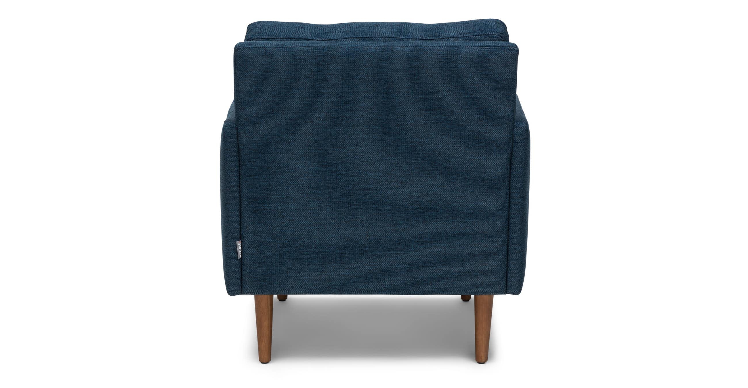 Anton Twilight Blue Lounge Chair - Image 2