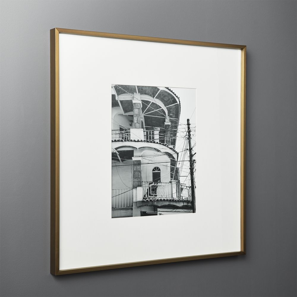 Gallery Brass Frame with White Mat 11x14 - Image 1