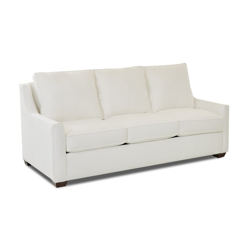 Léa 80" Square Arm Sofa Bed / Classic Bleach White - Image 2