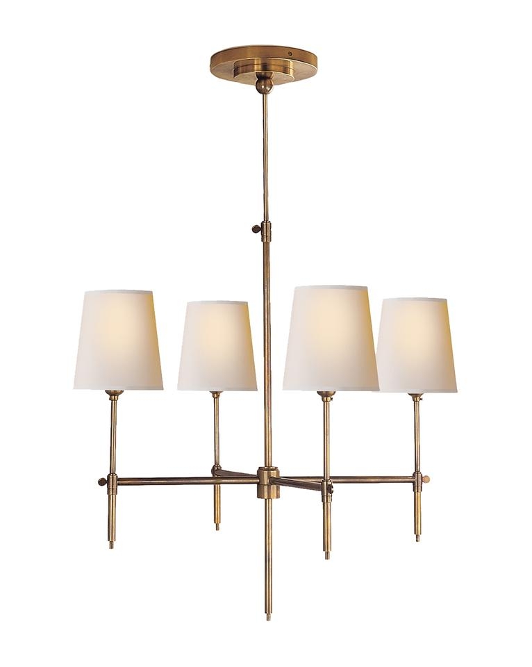 BRYANT SMALL CHANDELIER - HAND-RUBBED ANTIQUE BRASS - Image 0