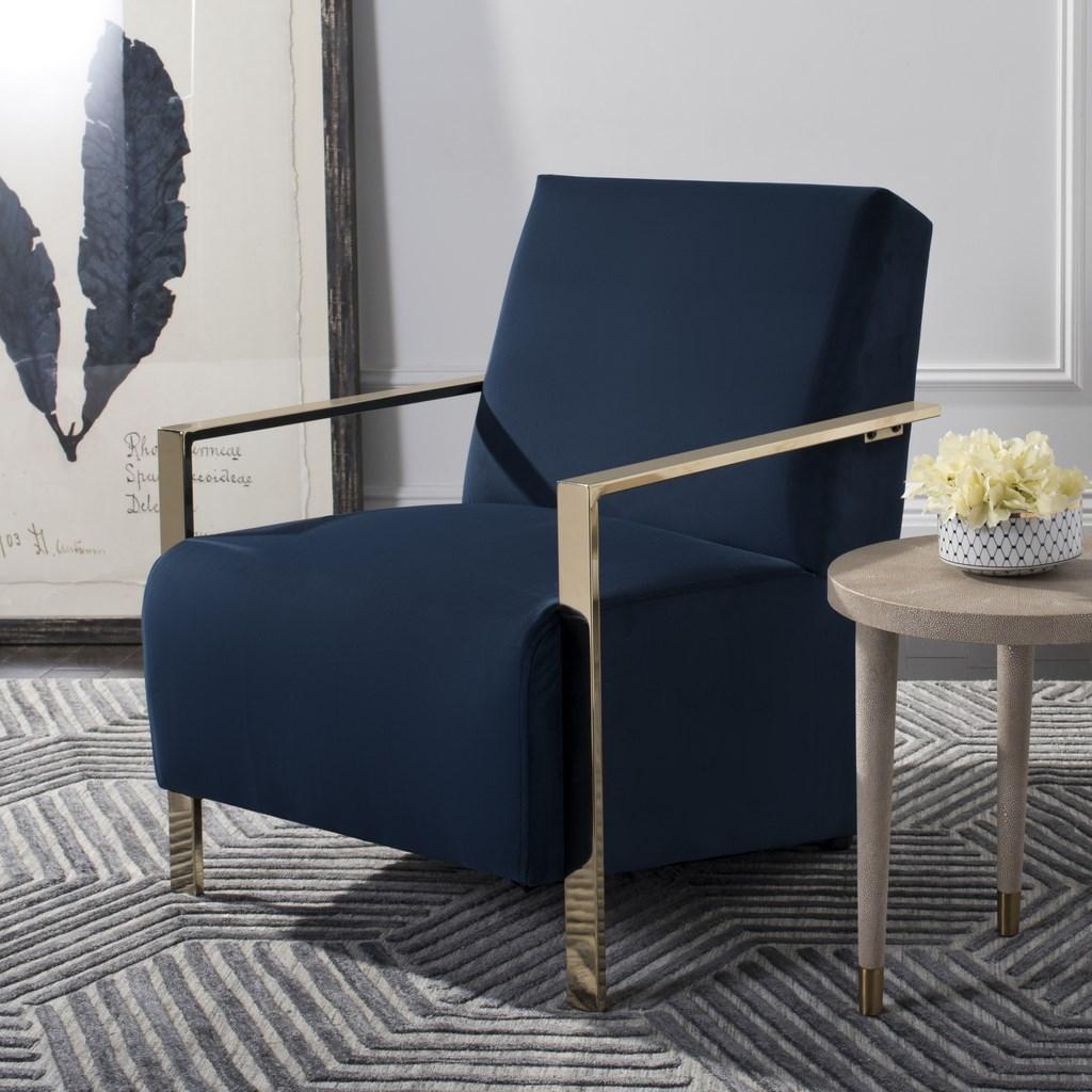 Orna Accent Chair - Navy - Arlo Home - Image 2