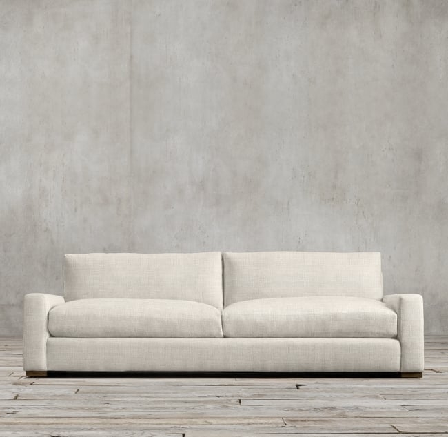 Maxwell Sofa, Natural, Length: 7', Depth: Classic, Fill: Standard, Perennials Performance Textured Linen Weave - Image 0