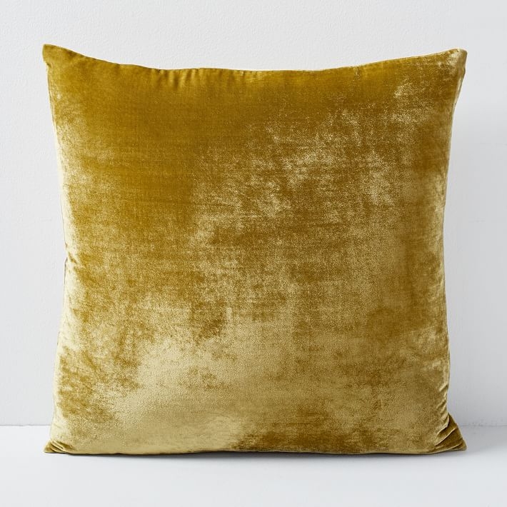 Lush Velvet Pillow Cover, Wasabi, 20"x20", Set of 2 - Image 6