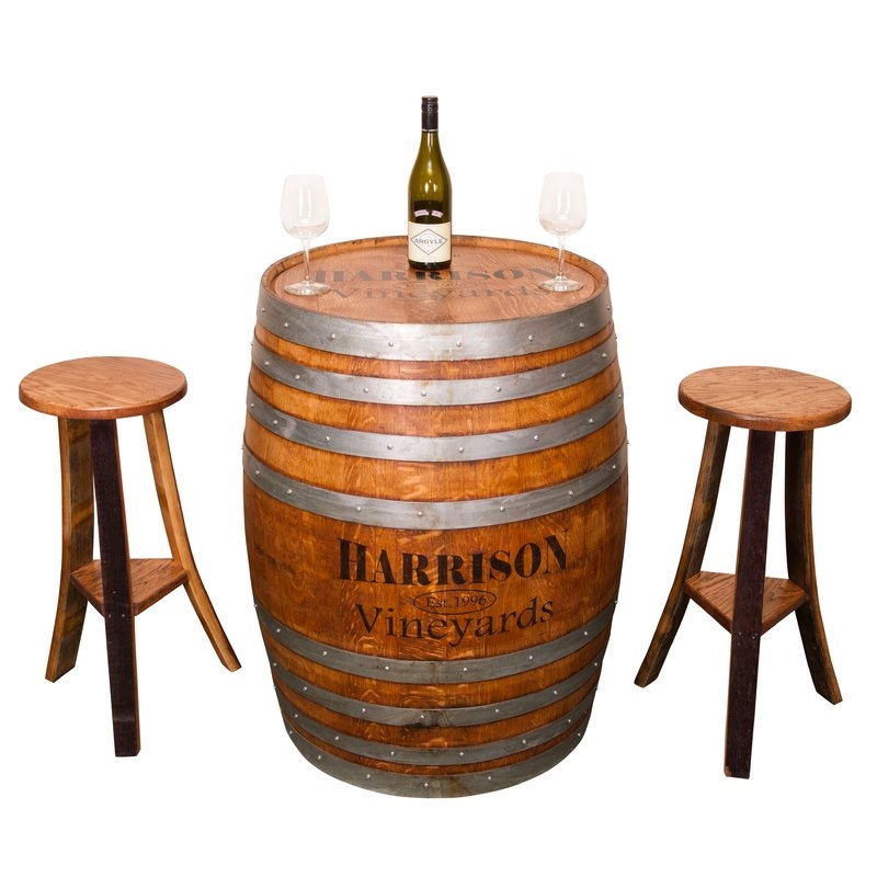 Personalized Barrel Pub Table - Image 1