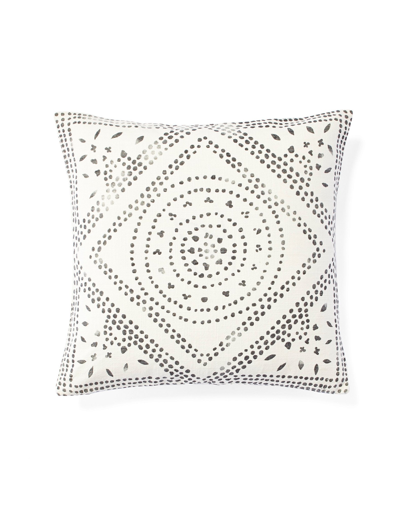 Camille Diamond Medallion 20"SQ. Pillow Cover - Ivory - Insert sold separately - Image 0