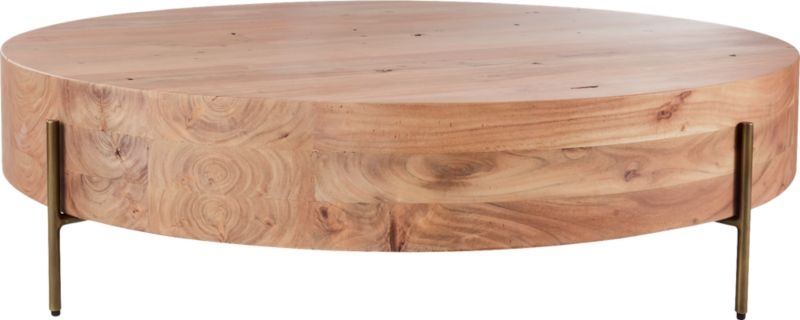 Proctor Low Round Wood Coffee Table - Image 2