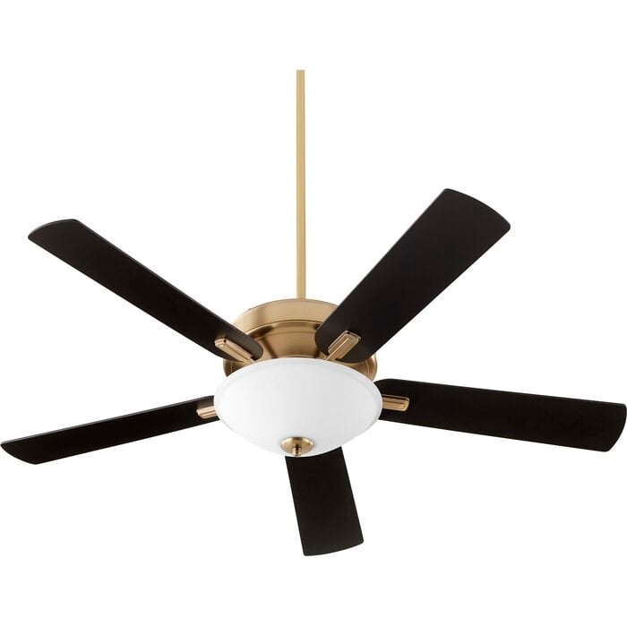 52" Byrnes Ceiling Fan with Light Kit Included - Image 0